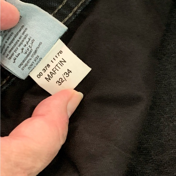 Mavi Martin Men Jeans Straight Mid Rise Washed Black 32/34 - Picture 5 of 10